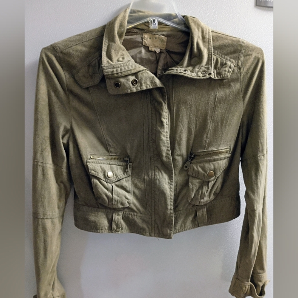 Ashley By 26 International Olive Utility Jacket SZ L/Juniors